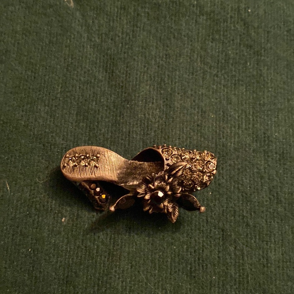 Vintage shoe brooch